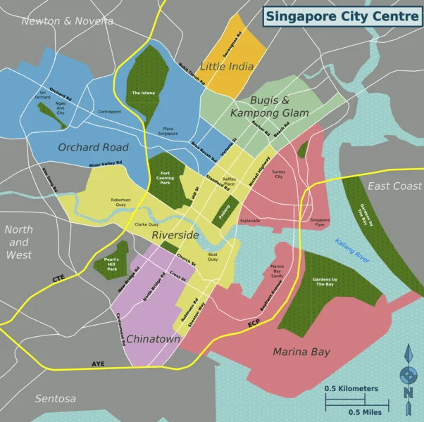 Barrios de Singapur